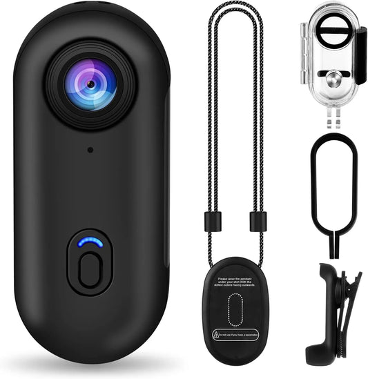 Ultra-Compact 4K Action Camera with Magnetic Mount & Waterproof Case