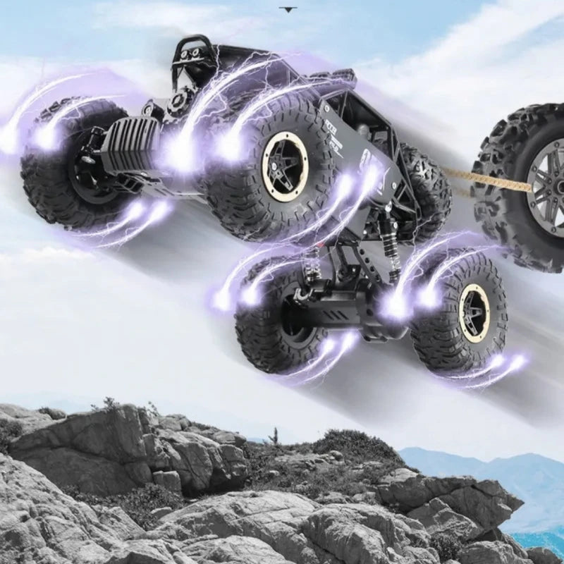 1:12 Scale 6WD RC Off-Road Rock Crawler – 38cm High-Speed Drift & Climbing Truck with 2.4GHz Remote Control