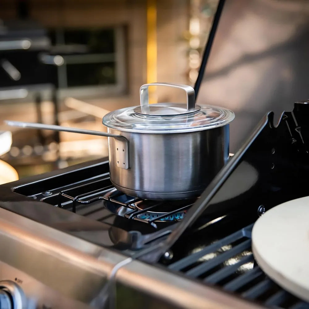 GA5404H 5-Burner Propane Gas Grill with Side Burner & Warming Rack – 64,000 BTU Outdoor BBQ Grill