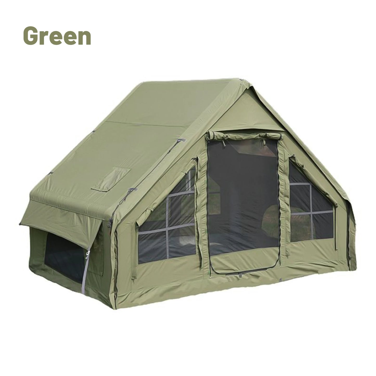 Inflatable Glamping Tent Luxury Air Tent for Camping with Stove Jack (4–8 Person)