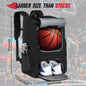 Basketball Sports Backpack with Ball, Shoe & Gear Compartments – Large Capacity & Water-Resistant