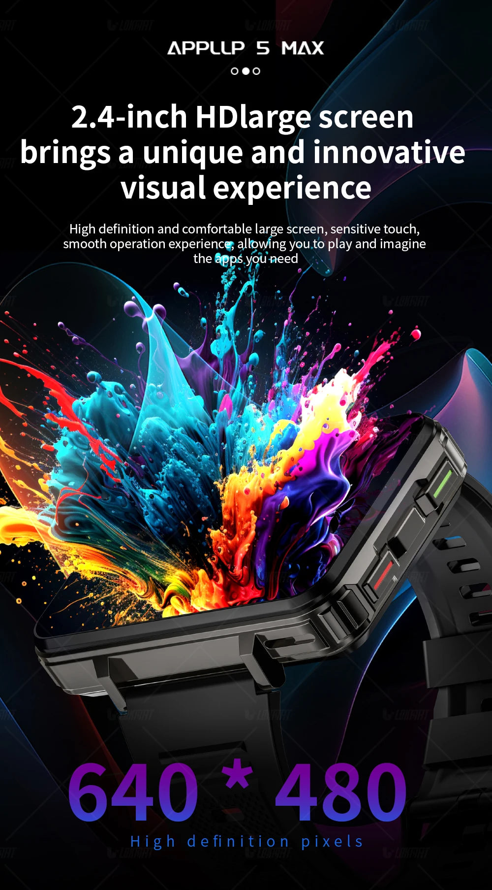 LOKMAT APPLLP 5 MAX Smart Android Watch Phone