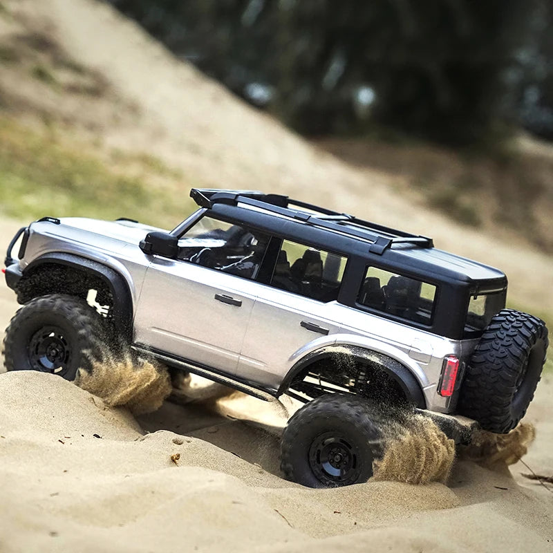 1/10 HB RC Crawler 4WD RTR Rock Off-Road Vehicle – Metal Gears, LED Lights, 2-Speed, Remote Control Truck for Adults