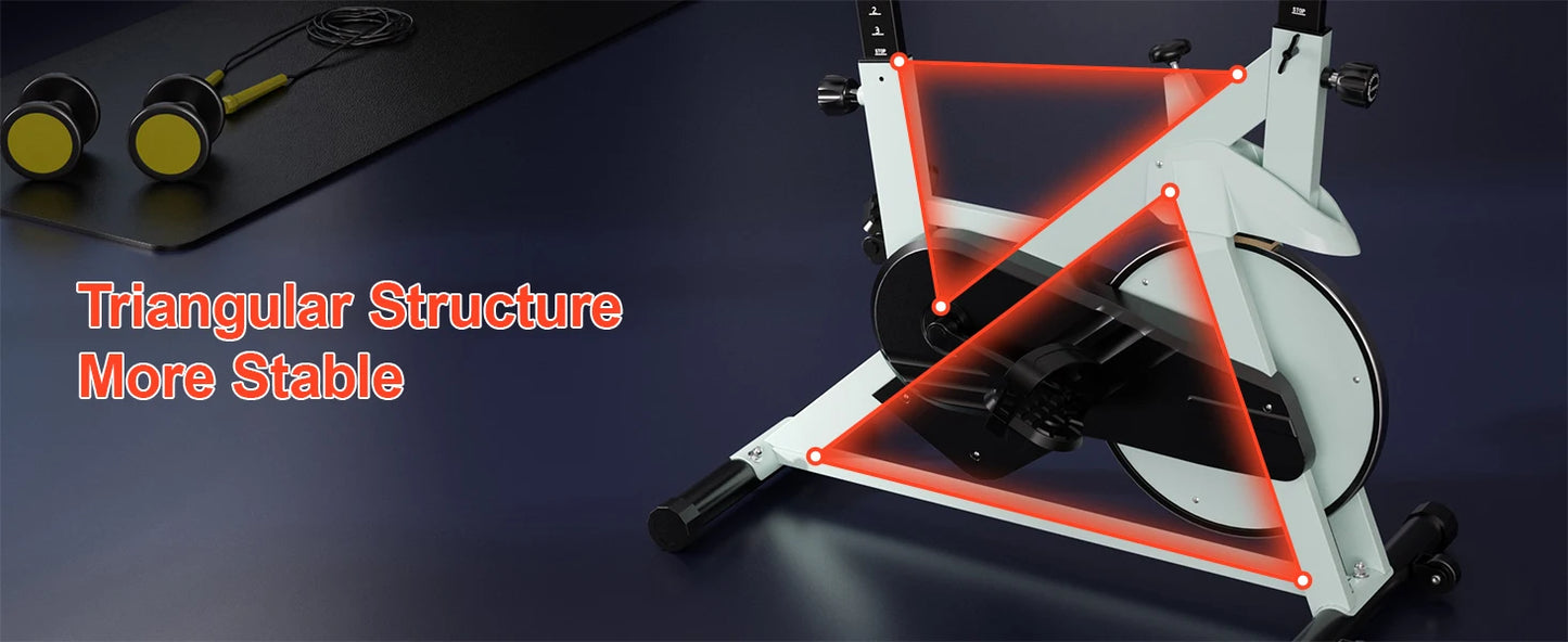 Superun Exercise Bike, 32-Level Magnetic Resistance Stationary Bikes for Home, Low Noise Workout Cycling Bike for Home