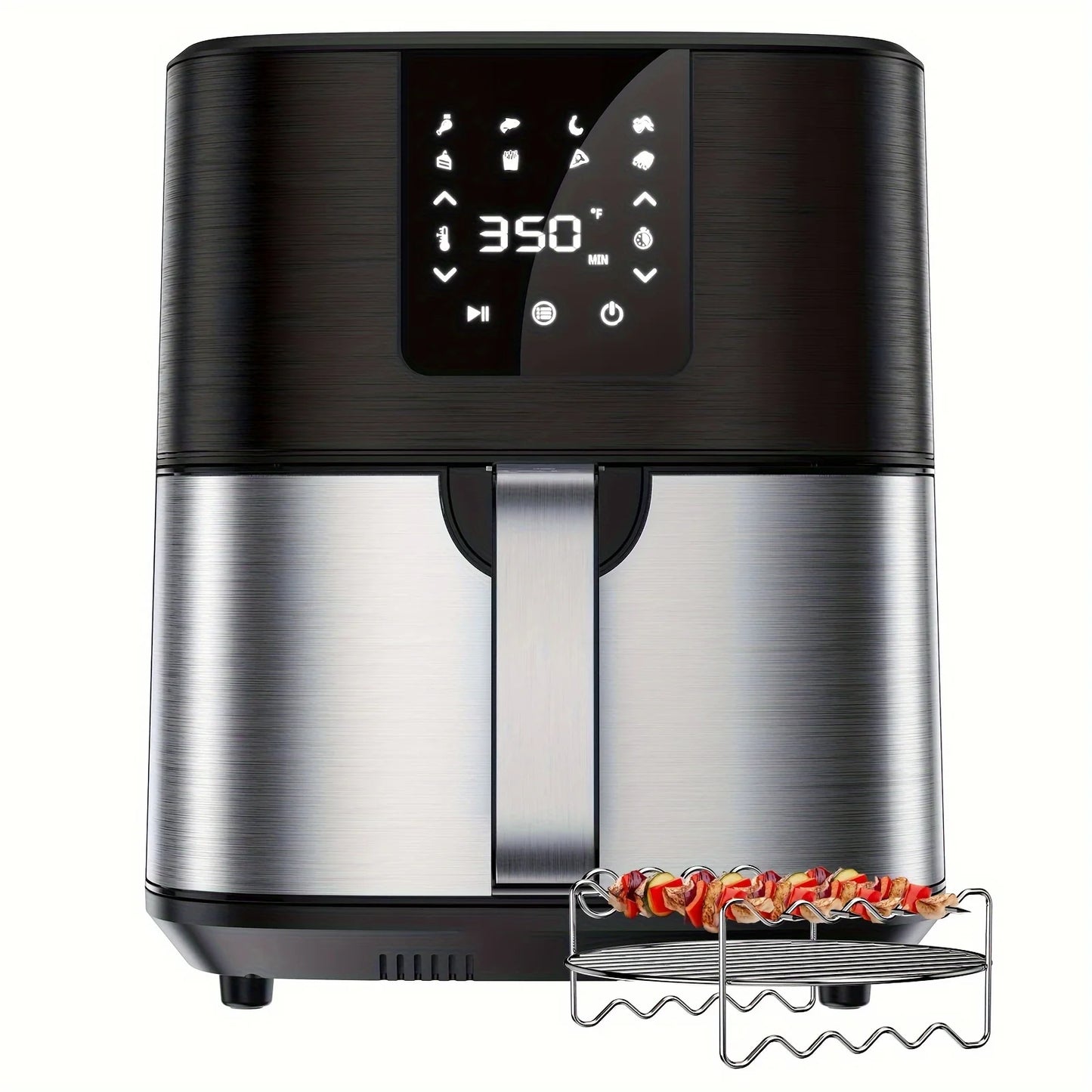KitCook 7QT Large Air Fryer with Digital Touch Screen, 8 Cooking Presets & Adjustable Temperature Control -1500W
