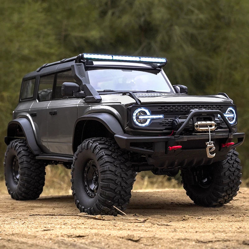 1/10 HB RC Crawler 4WD RTR Rock Off-Road Vehicle – Metal Gears, LED Lights, 2-Speed, Remote Control Truck for Adults