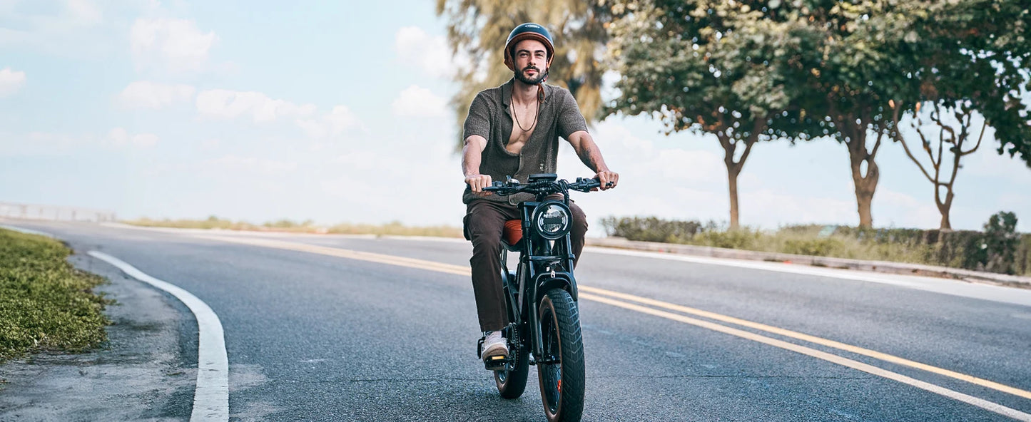 R6 Fat Tire Electric Bike – 1500W Off-Road Power with Full Suspension