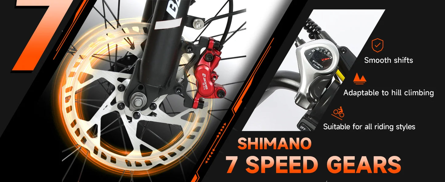 BAOLUJIE DM01 Electric Bikes – 2000W /3000W Brushless Motor, 60V 30Ah Battery, 42MPH Top Speed 16 Variants