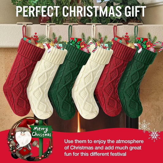 Christmas Stockings For Kids – Large Cable Knit Stockings