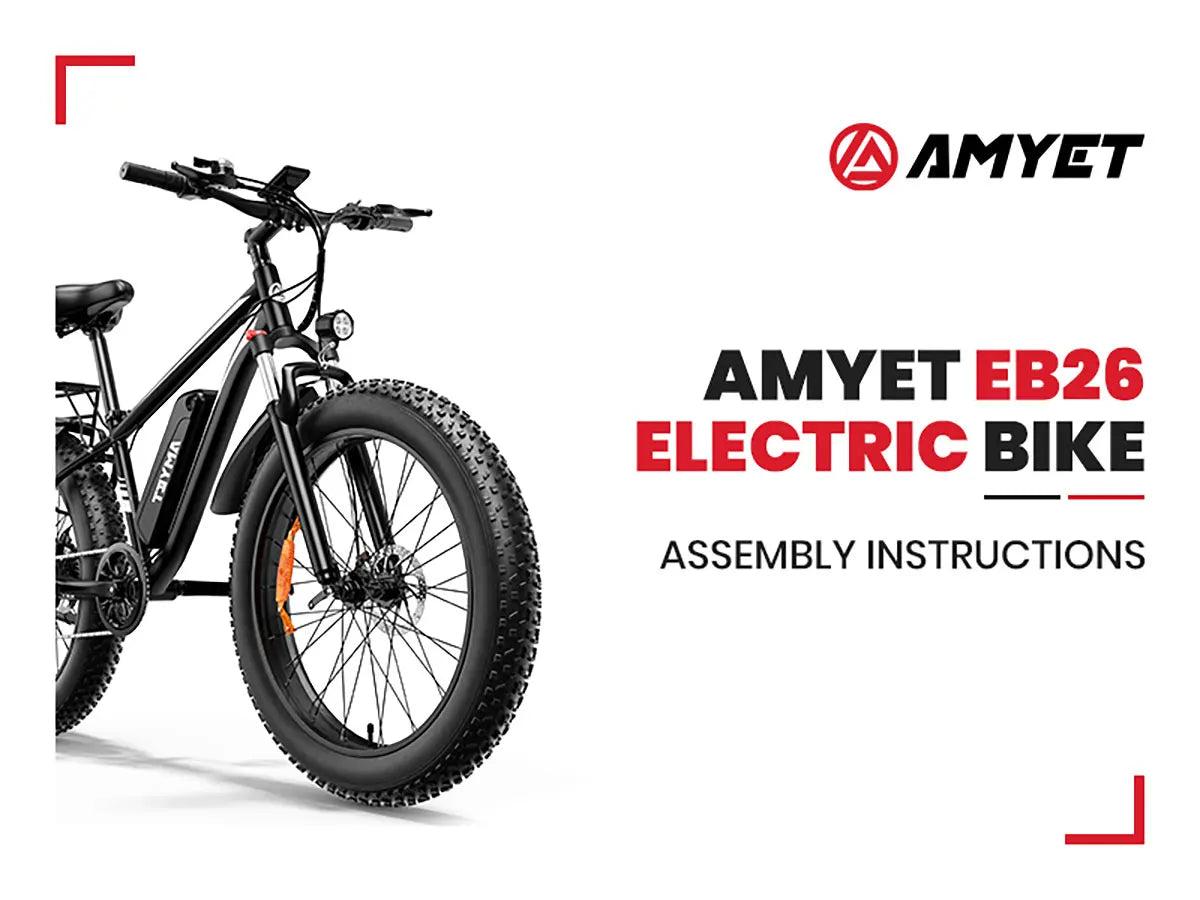 AMYET EB26 1000W Electric Bike with 26" Fat Tires & 48V Battery