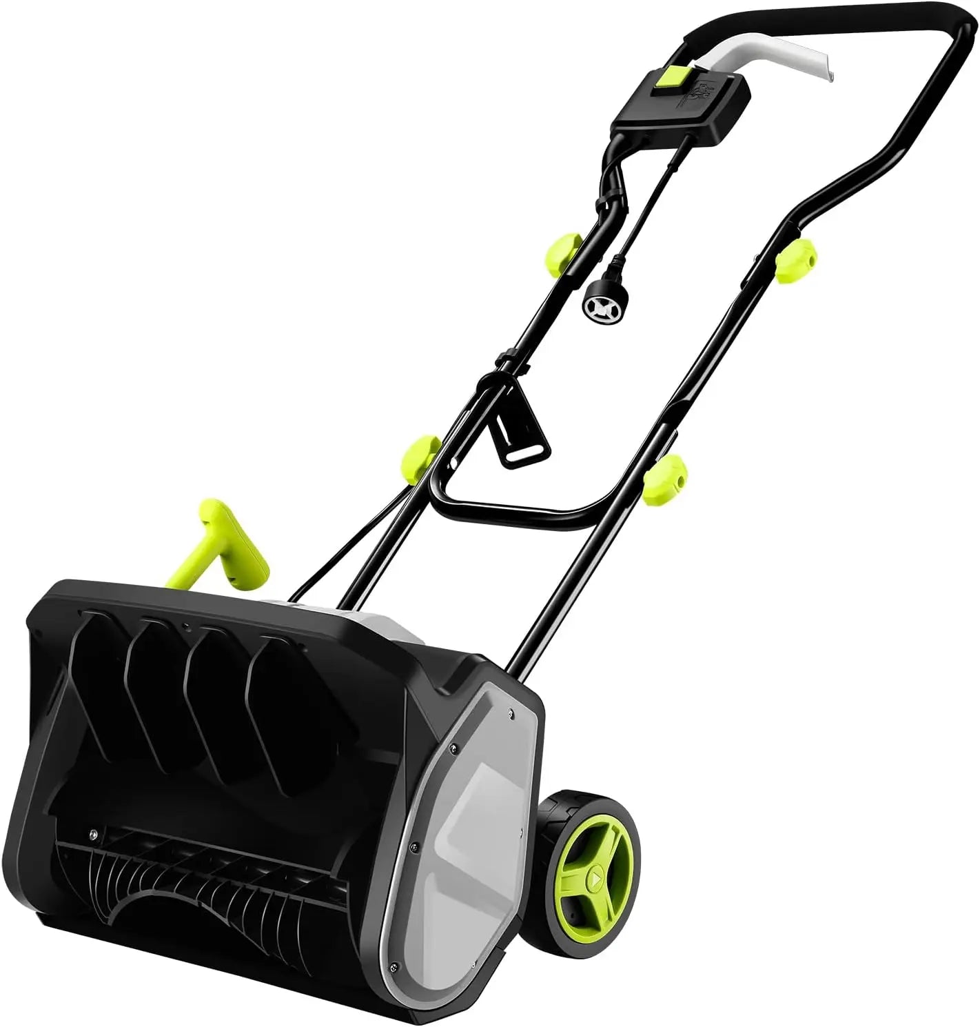 17" Wide Electric Snow Shovel 12-Amp, Corded Snow Blower with Adjustable Chute Throws Snow 20 FT, for Driveways Patios Winter St