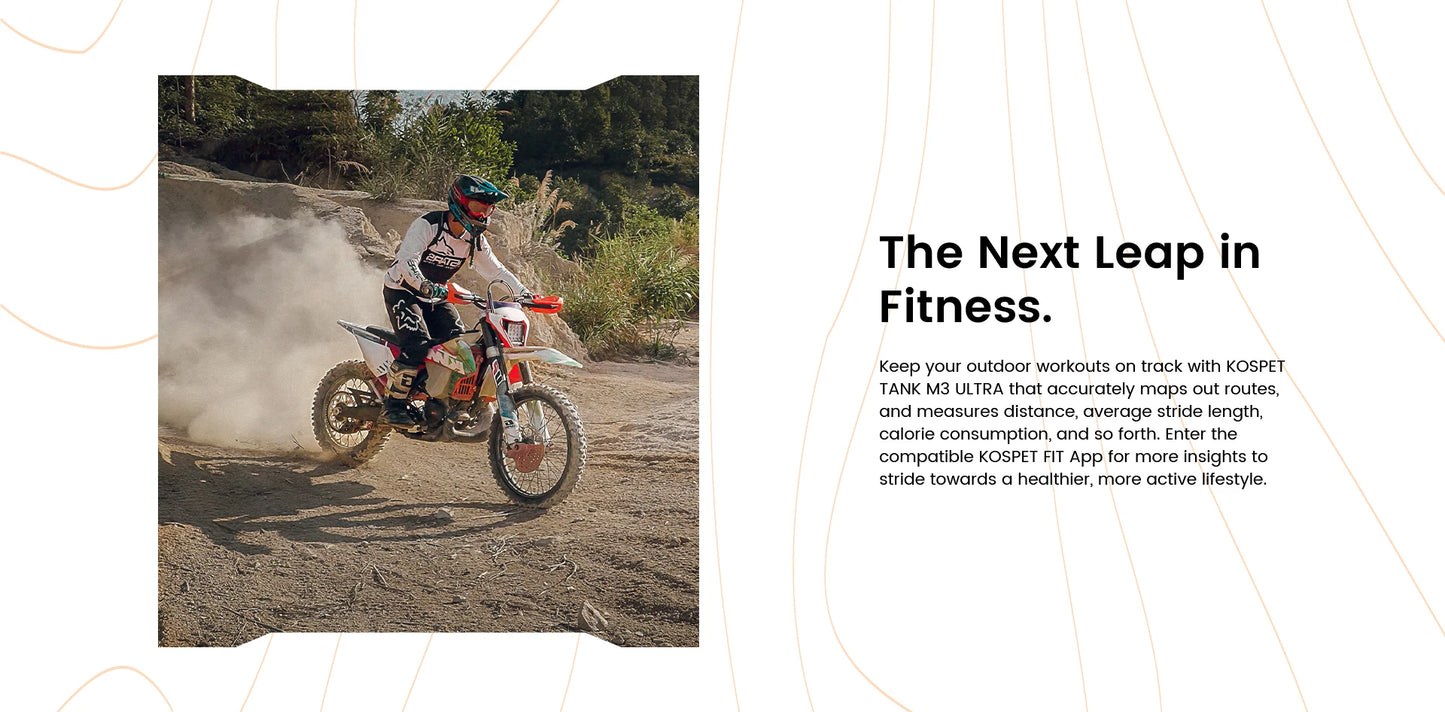 2025 Original KOSPET TANK M3 Ultra GPS Smart Watch For Men Stainless Steel 5ATM IP69K Waterproof AOD AMOLED 24/7 Health Monitor