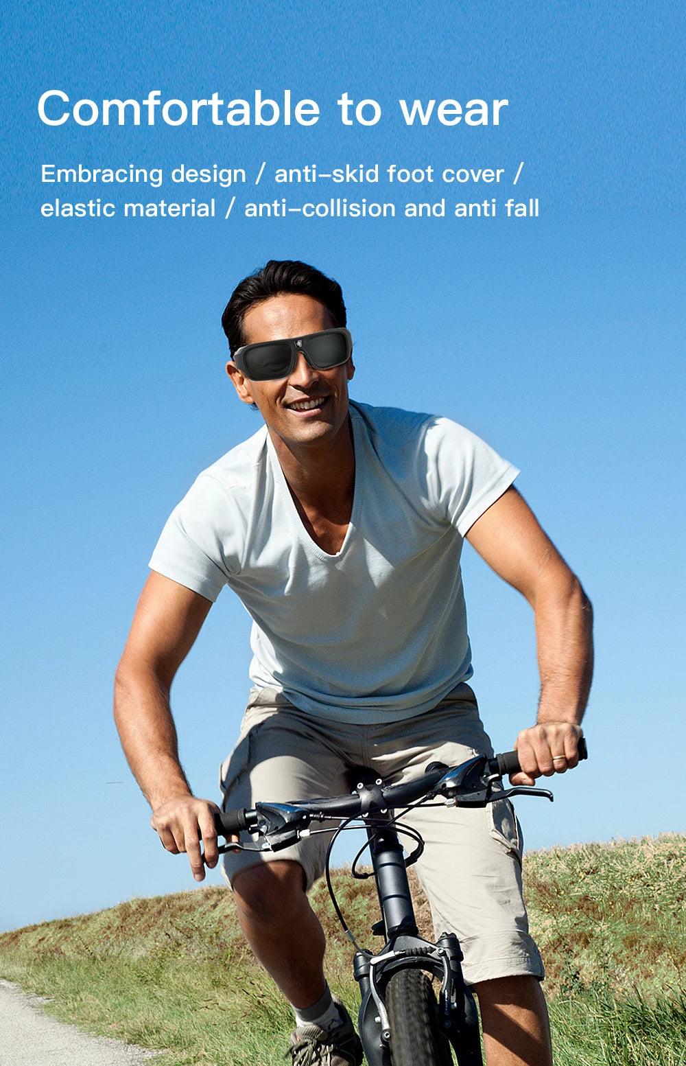 4K HD Smart Camera Glasses with 64GB Storage & Hands-Free POV Recording