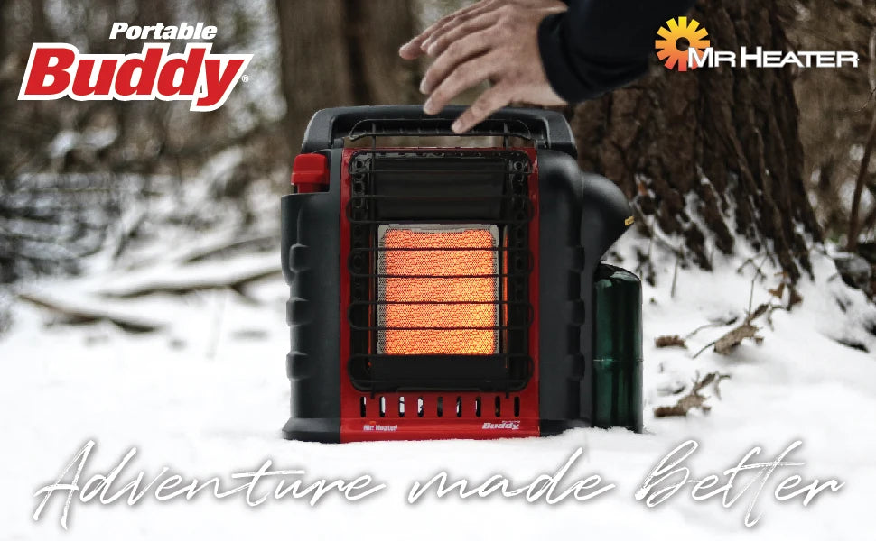 9,000 BTU Portable Buddy Radiant Propane Heater – Outdoor-Safe Heat for Campsites, Patios & More