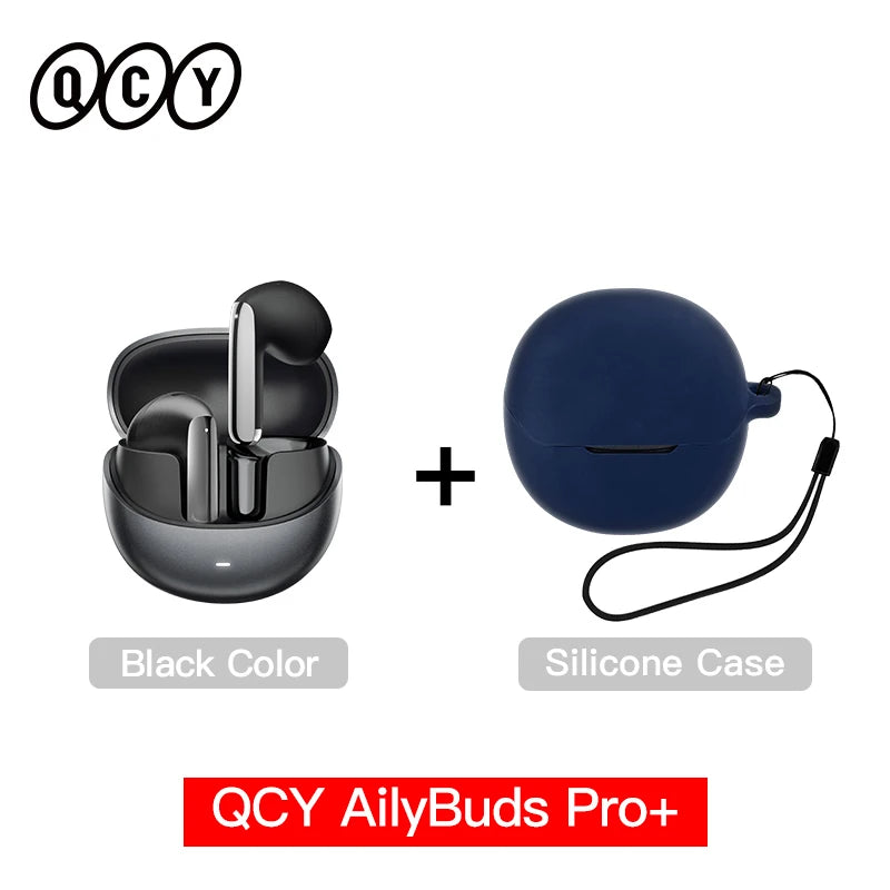 QCY HT10 AilyBuds Pro+ ANC Wireless Earphone Al Audio Hi-res with LDAC Bluetooth 5.3 Earbuds Adaptive ANC Multipoint Connection
