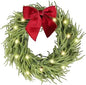 26-Inch Pre-Lit Christmas Artificial Lighted Pine Winter Wreath Christmas Decor
