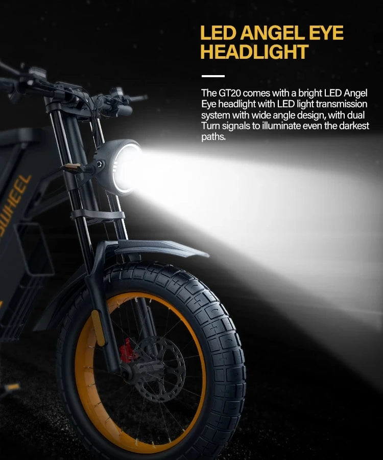 COSWHEEL GT20 PRO Dual Motor Electric Bike – 3000W, 40Ah Battery, 31MPH Fat Tire Off-Road E-Bike