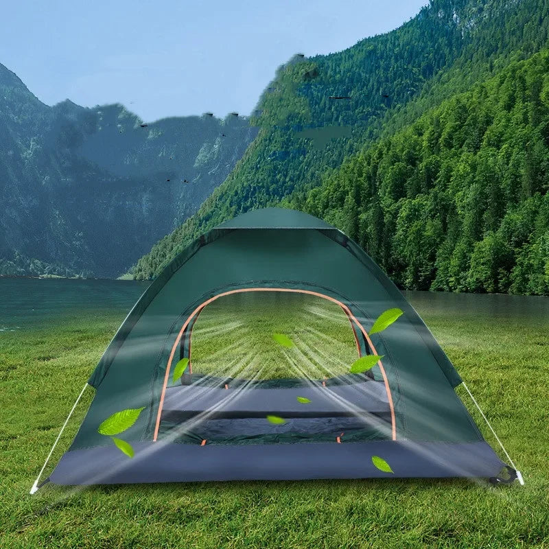 2-3 Person Outdoor Pop Up Camping Tent Waterproof Automatic Instant Setup Shelter with UV Protection