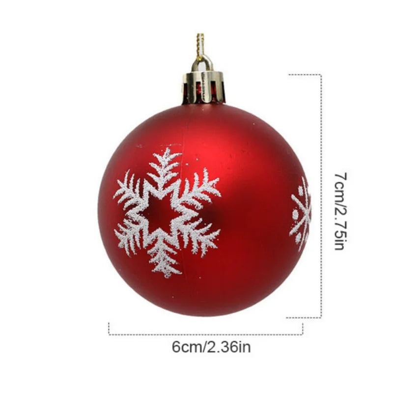 12pcs/box 6cm Christmas Tree Ball Ornaments