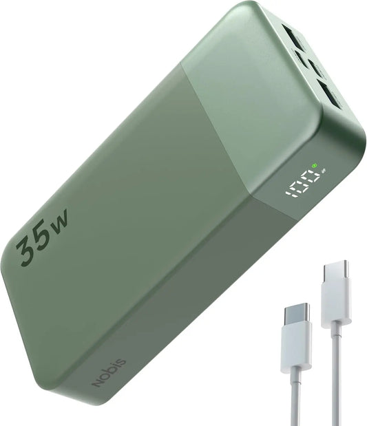 NOBIS 20000mAh Power Bank 35W – Fast Charging Portable Charger