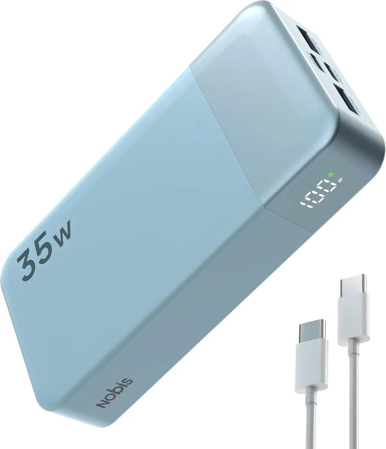 NOBIS 20000mAh Power Bank 35W – Fast Charging Portable Charger