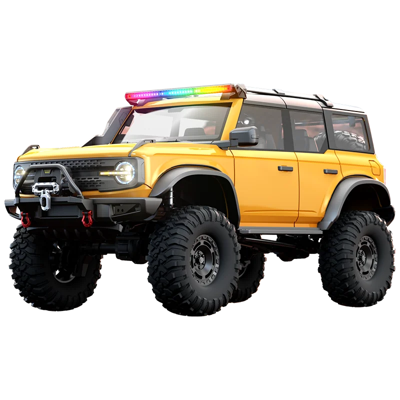 1/10 HB RC Crawler 4WD RTR Rock Off-Road Vehicle – Metal Gears, LED Lights, 2-Speed, Remote Control Truck for Adults