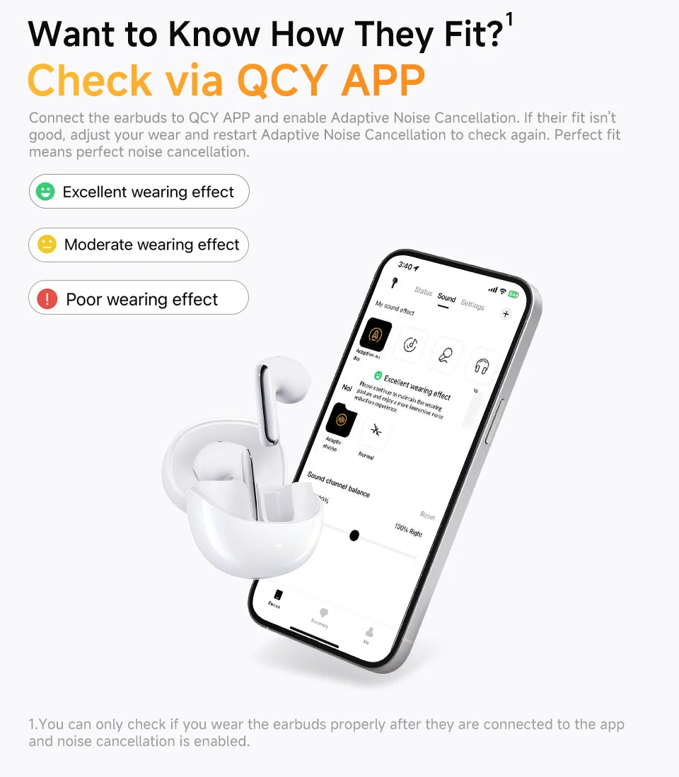 QCY HT10 AilyBuds Pro+ ANC Wireless Earphone Al Audio Hi-res with LDAC Bluetooth 5.3 Earbuds Adaptive ANC Multipoint Connection