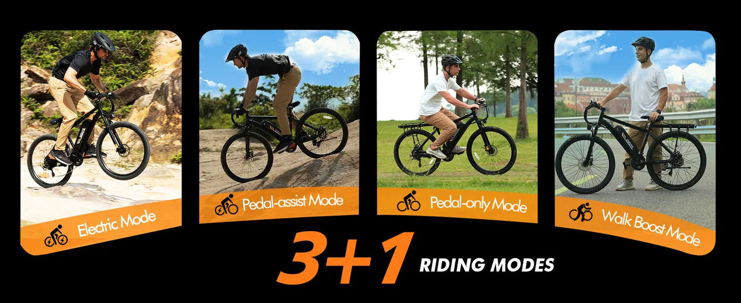 ESKUTE M200 Electric Mountain Bike – 1200W Peak Power 21 Gears