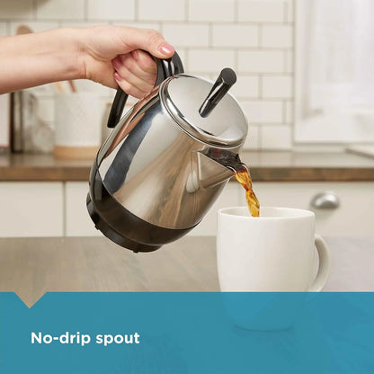 Farberware 4-Cup Electric Coffee Percolator – Stainless Steel Coffee Maker with Automatic Keep Warm & No-Drip Spout