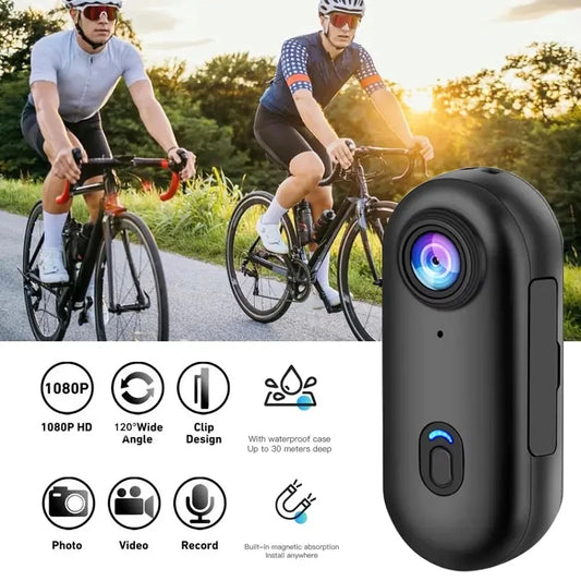 4K Mini Body Camera with 64GB Storage & Waterproof Case