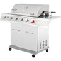 HOT 5-Burner Propane Gas Grill with Side Burner – 64,000 BTU Stainless Steel BBQ Grill (GA5404S)