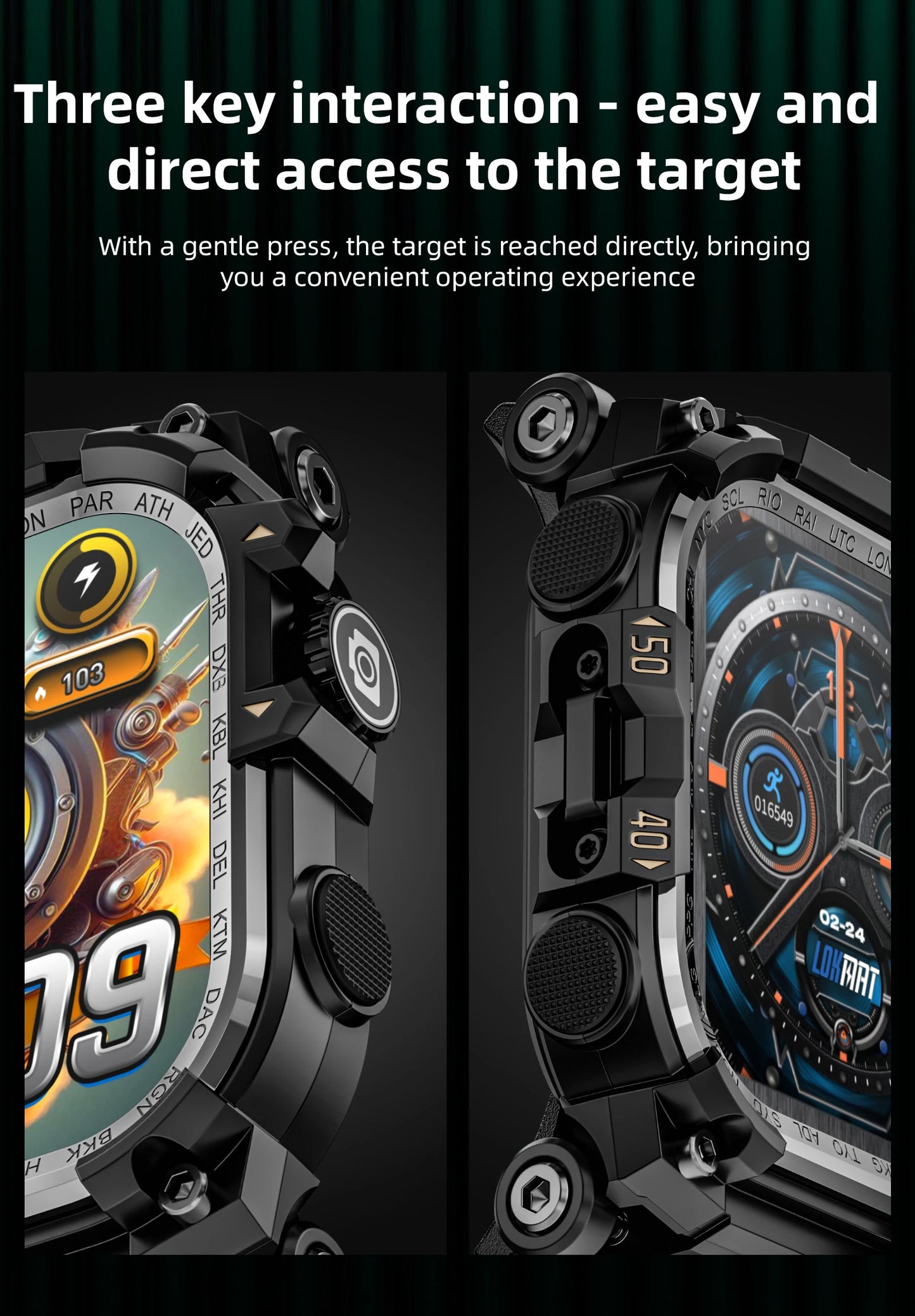 LOKMAT APPLLP 7 MAX Smart Watch Phone – 4G/5G Android Smartwatch with Rotating Camera, AMOLED Display, 3GB+32GB Storage