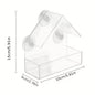 Transparent Window Bird Feeder with Strong Suction Cups for Wild Birds