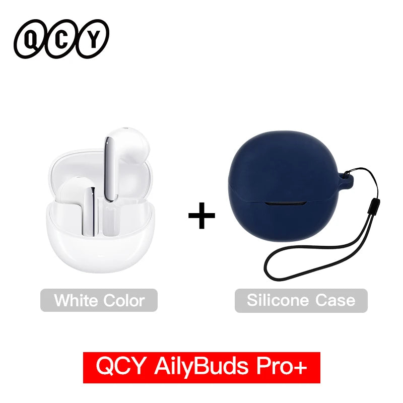 QCY HT10 AilyBuds Pro+ ANC Wireless Earphone Al Audio Hi-res with LDAC Bluetooth 5.3 Earbuds Adaptive ANC Multipoint Connection