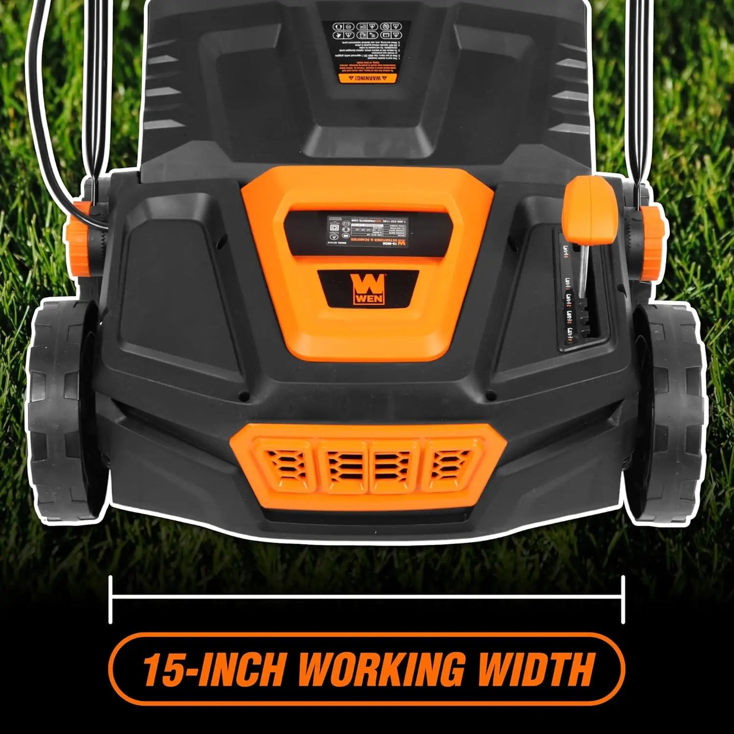 15-Inch 13-Amp 2-in-1 Electric Dethatcher and Scarifier with 12-Gallon Collection Bag (DT1315)