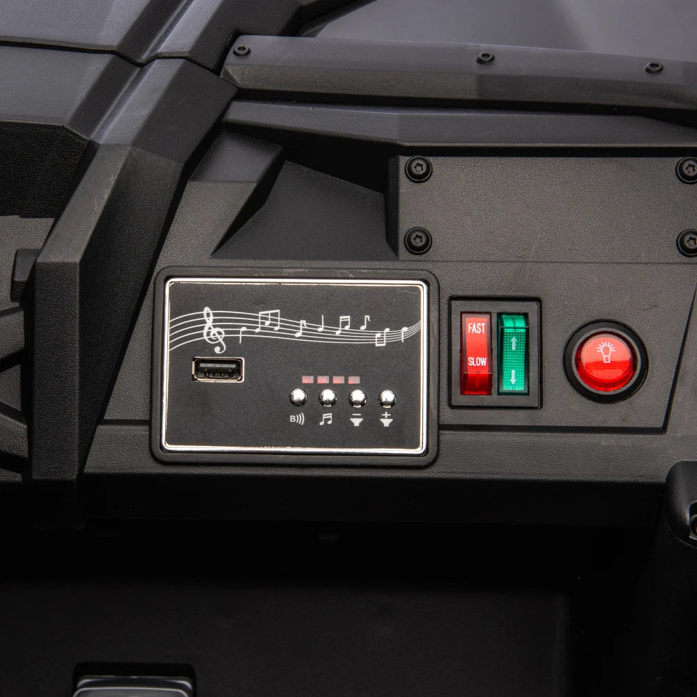 24V Two-Seater Electric Ride-On UTV for Kids – Remote Control, 4-Wheel Suspension, Slow Start & Big Wheels for Ages 3+