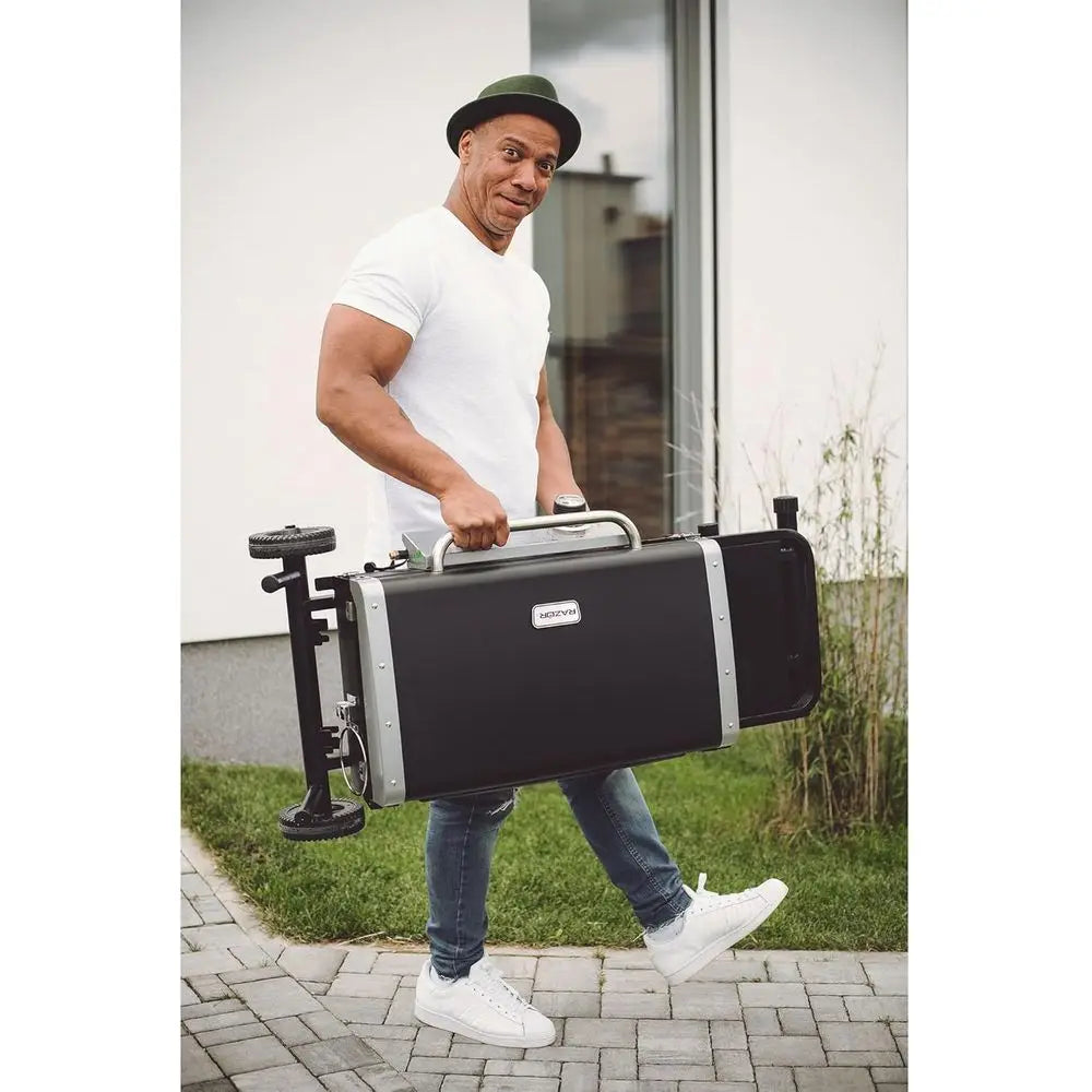 Griddle GGC2030M 25-Inch Outdoor 2-Burner Portable Propane Gas Grill Griddle with Lid & Wheels