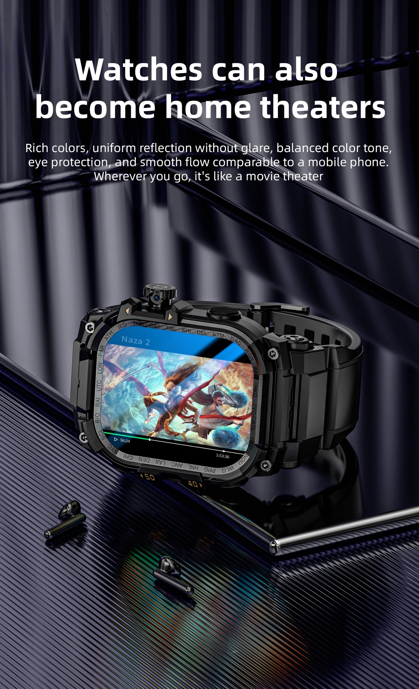 LOKMAT APPLLP 7 MAX Smart Watch Phone – 4G/5G Android Smartwatch with Rotating Camera, AMOLED Display, 3GB+32GB Storage