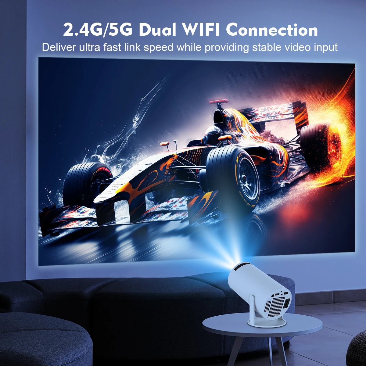 Magcubic HY300 Pro 8K Projector 260ANSI Android 14 Portable Projector Dual WiFi6 BT5.4 Outdoor Cinema Home Theater Support 720P