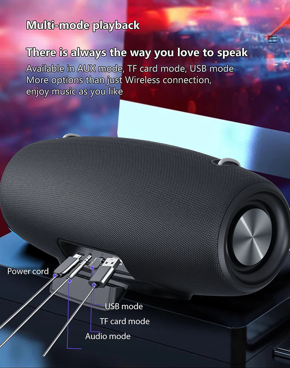 Zealot S67 Wireless Speaker with Shoulder Strap – Outdoor Waterproof Portable Speaker with Loud Stereo & Booming Bass, 40H Playtime