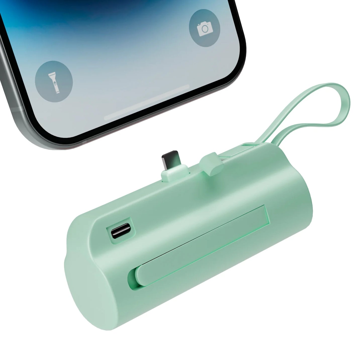 Mini Portable Power Bank 4500mAh – Capsule Charger with Dual USB-C Ports
