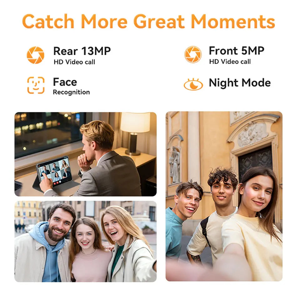 SVITOO 11-Inch Android 15 Tablet – 16GB RAM + 128GB ROM (1TB Expandable)