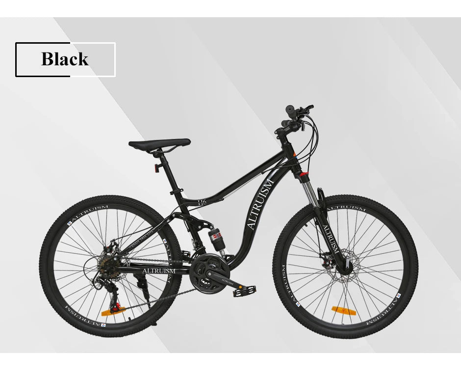 26” 21-Speed Full Suspension Mountain Bike – Durable, Smooth & Adventure-Ready