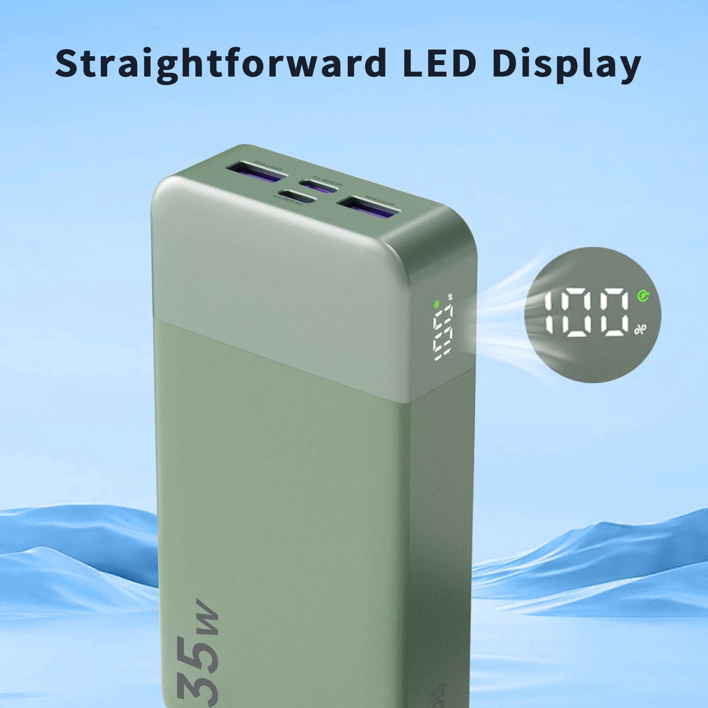 NOBIS 20000mAh Power Bank 35W – Fast Charging Portable Charger