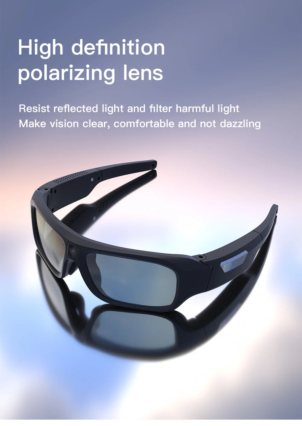 4K HD Smart Camera Glasses with 64GB Storage & Hands-Free POV Recording