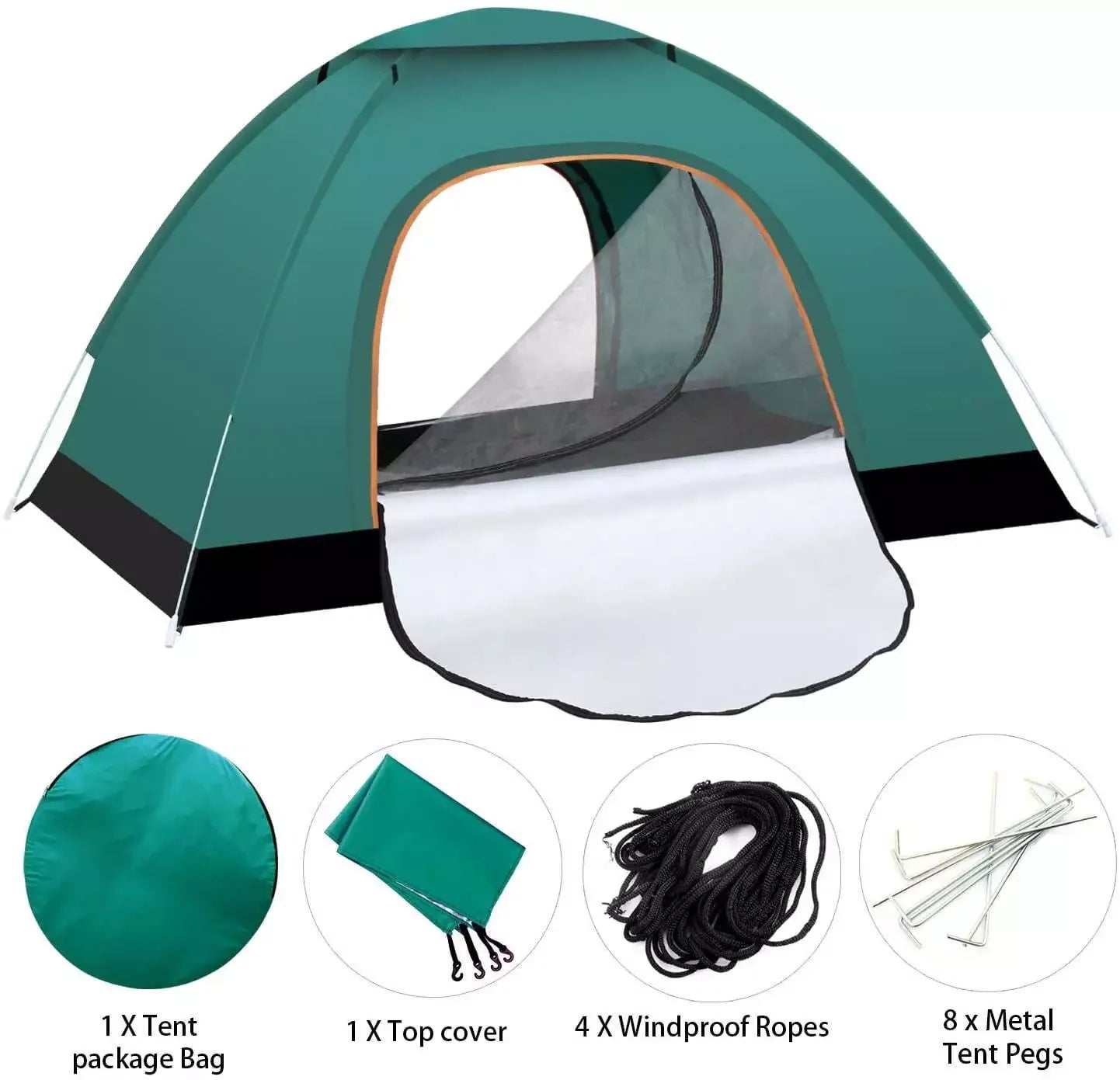 Automatic Pop Up Camping Tent for 2-3 People Waterproof Portable Outdoor Sheltererson