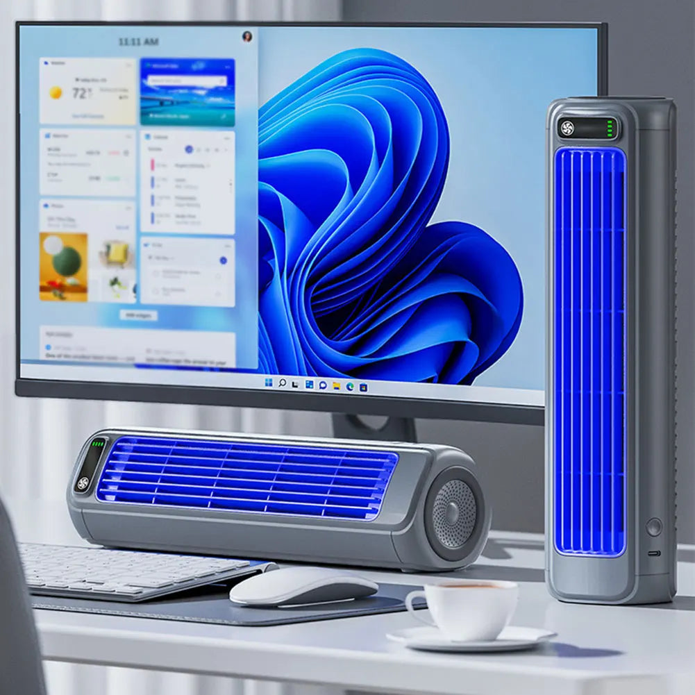 2000mAh Rechargeable Portable Tower Fan