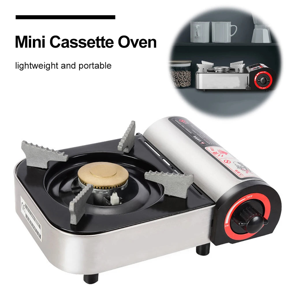 Single-Burner Butane Stove – Portable Adjustable Cassette Stove for Indoor & Outdoor Cooking
