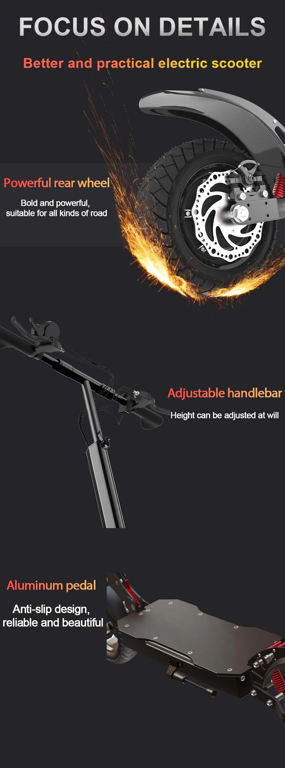 X750 Electric Scooter – 2500W Motor, 65km/h Speed, 80km Range, Dual Suspension, Disc Brakes, Foldable Frame