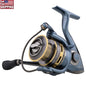 President size 35 spinning reel with 10 ball bearings, graphite body, and 12lb max drag